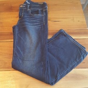 AE slim boot leg dark wash jeans size 10 S